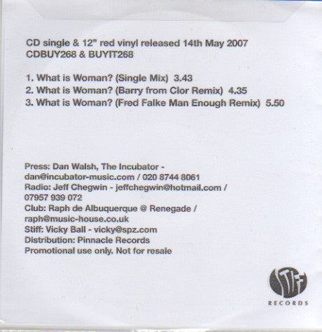 Eskimo Disco : What Is Woman? (CDr, Promo)