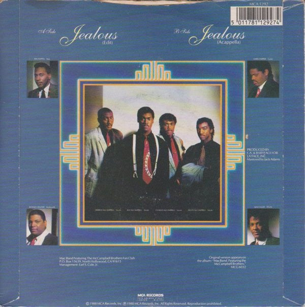 Mac Band Featuring The McCampbell Brothers : Jealous (7")