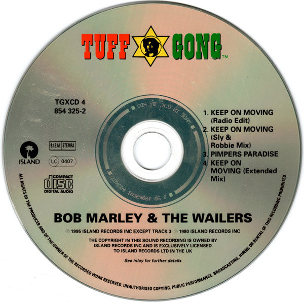 Bob Marley & The Wailers : Keep On Moving (CD, Single)