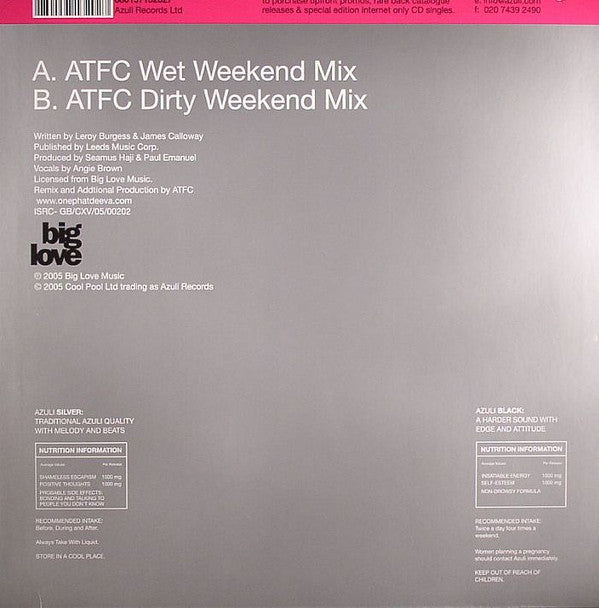 Haji & Emanuel : Weekend (ATFC Remixes) (12")