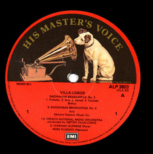 Heitor Villa-Lobos, Victoria De Los Angeles : Bachianas Brasileiras (LP, Mono, RE)
