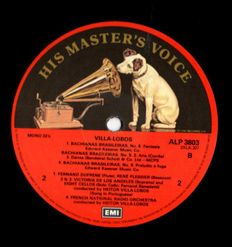 Heitor Villa-Lobos, Victoria De Los Angeles : Bachianas Brasileiras (LP, Mono, RE)