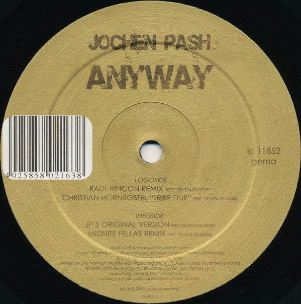 Jochen Pash : Anyway (12")