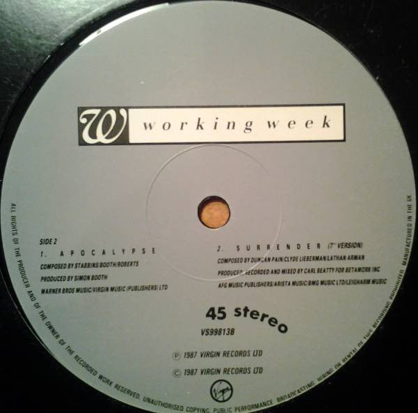 Working Week : Surrender (12")
