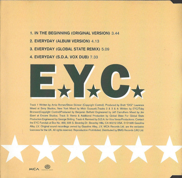 E.Y.C. : In The Beginning (CD, Single)