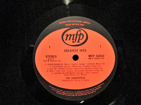 The Sandpipers : Greatest Hits (LP, Comp)