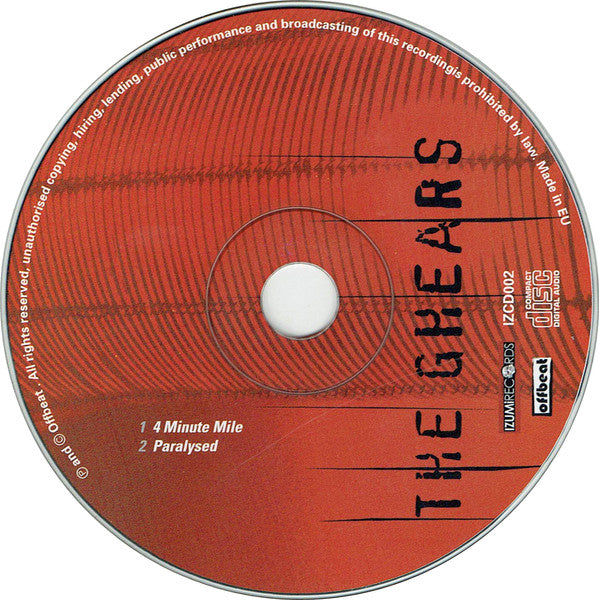 The Ghears : 4 Minute Mile (CD, Single)