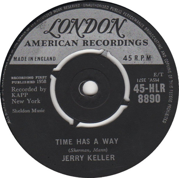 Jerry Keller : Here Comes Summer (7", Single, 4 P)