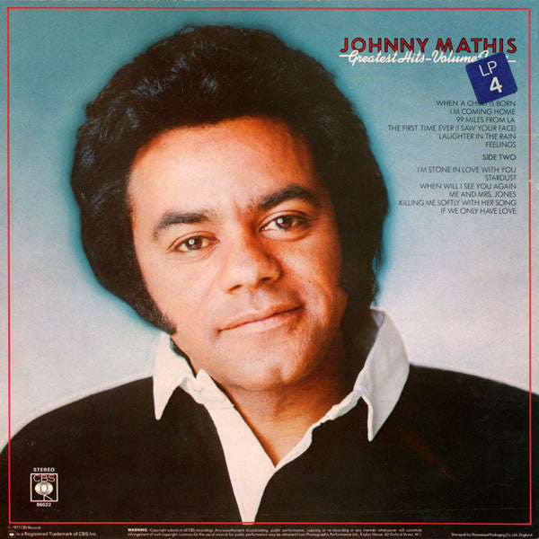 Johnny Mathis : Greatest Hits - Volume Four (LP, Comp)