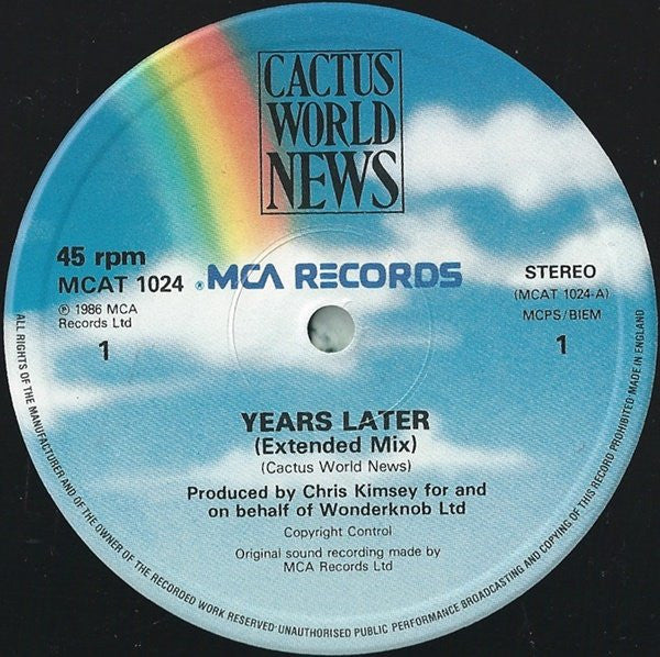 Cactus World News : Years Later (12")