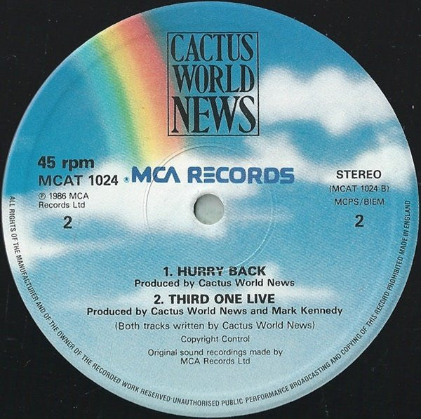 Cactus World News : Years Later (12")