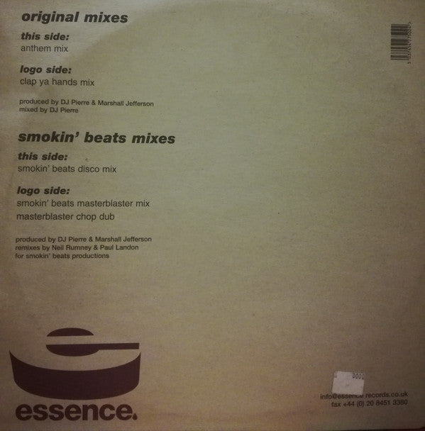 DJ Pierre & Marshall Jefferson Featuring Janine Cross : Everybody Dance (Clap Your Hands) (2x12")