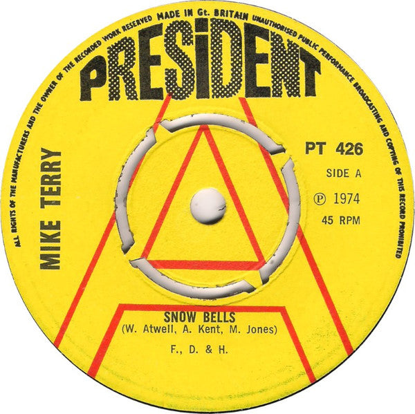 Mike Terry (7) : Snow Bells (7", Promo)