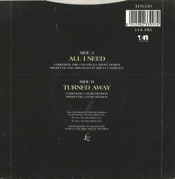 Lavine Hudson : All I Need (7", Single)