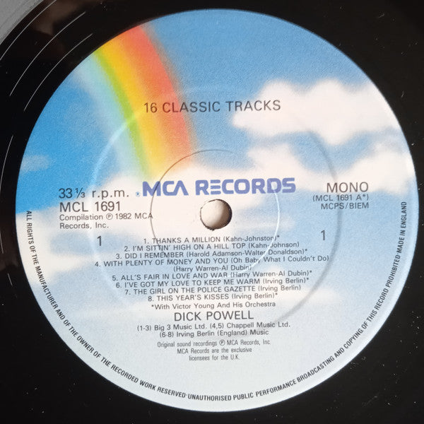 Dick Powell (2) : 16 Classic Tracks (LP, Comp, Mono)