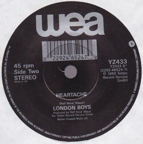 London Boys : My Love (7", Single)