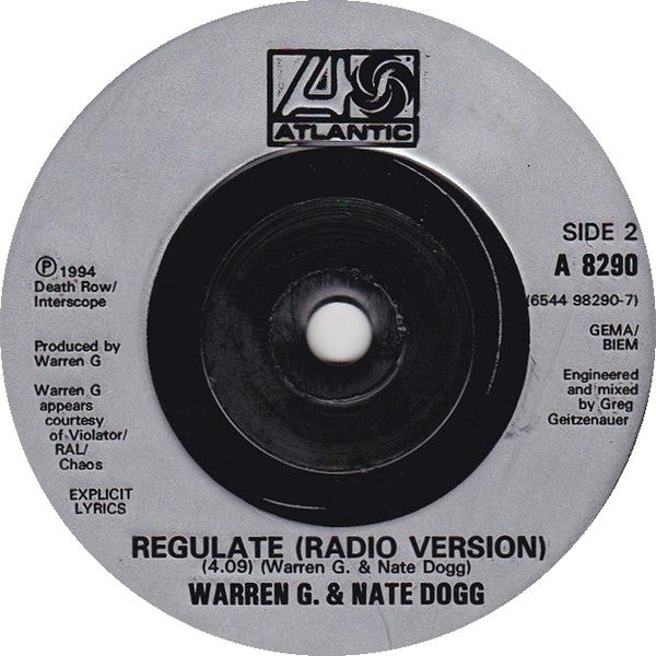Warren G.* & Nate Dogg : Regulate (7", Single, Jukebox, Sil)