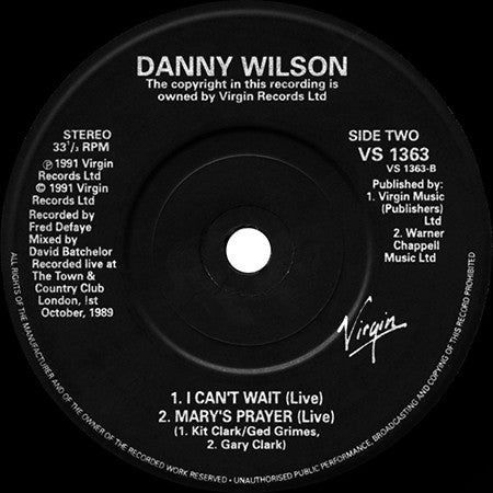 Danny Wilson (2) : If You Really Love Me (Let Me Go) EP (7", EP)