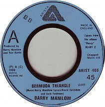 Barry Manilow : Bermuda Triangle / One Voice (7", Single, Ltd, Lar)