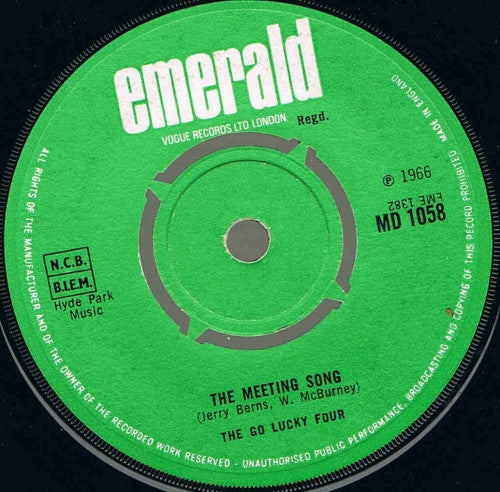 The Go Lucky Four : Off To Dublin In The Green (7")