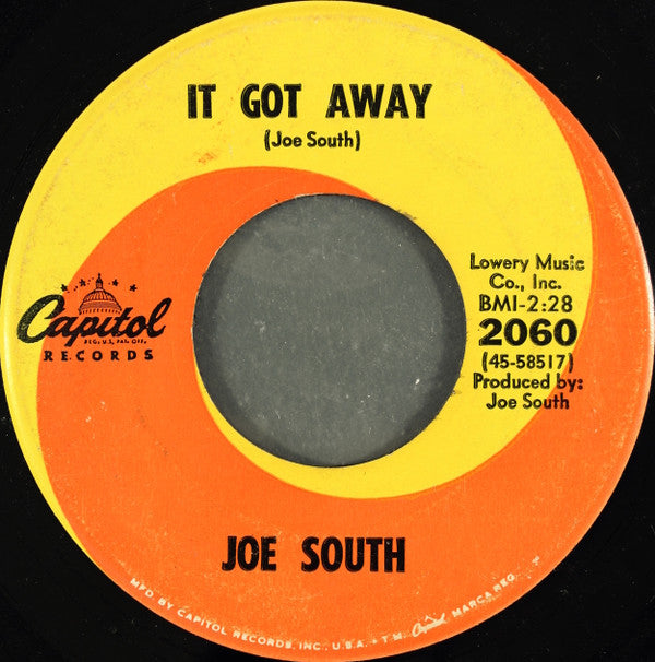 Joe South : Birds Of A Feather / It Got Away (7", Single)