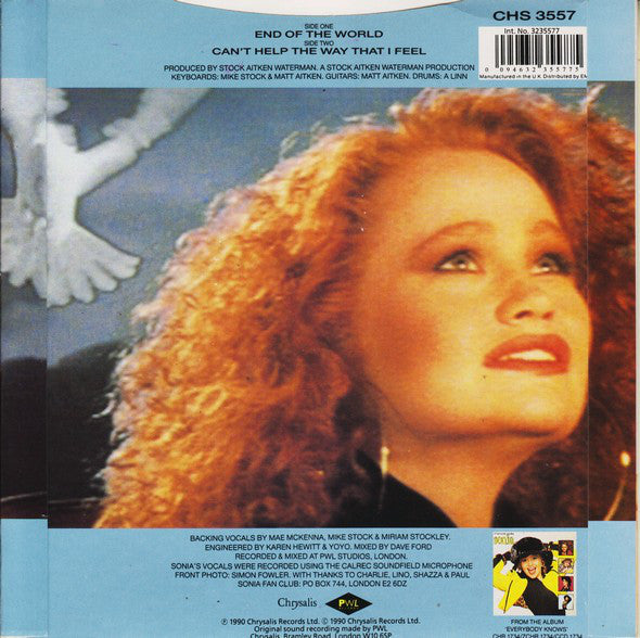 Sonia : End Of The World (7", Single, Pap)
