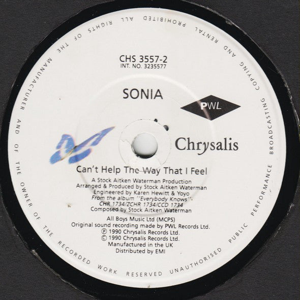 Sonia : End Of The World (7", Single, Pap)