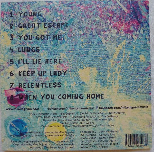 Mike Dignam (2) : Mike Dignam (CD, EP)