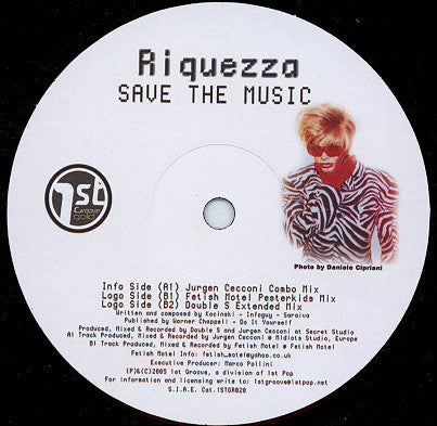 Riquezza : Save The Music (12", Maxi)