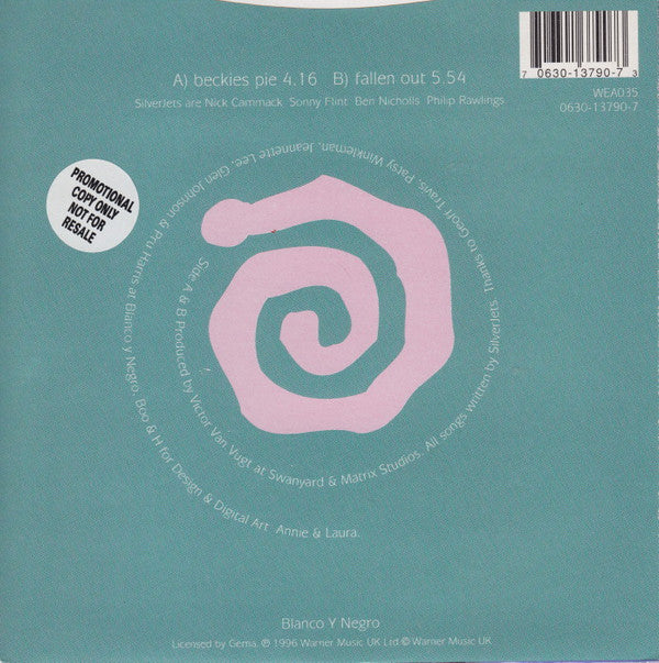 SilverJets : Beckie's Pie (7", Single)