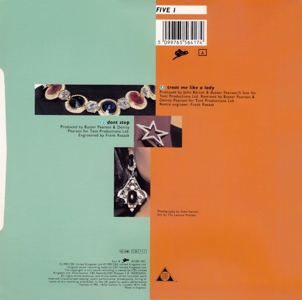 Five Star : Treat Me Like A Lady (7")