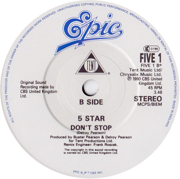 Five Star : Treat Me Like A Lady (7")
