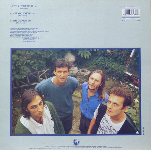 Brontë Brothers : Live A Little More (10", Single)