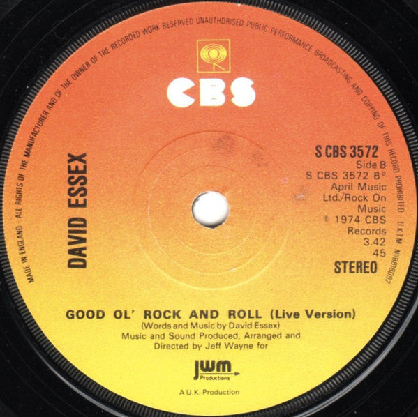 David Essex : Hold Me Close (7", Single, Sol)
