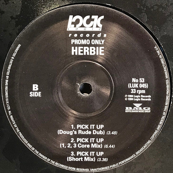 Herbie (4) : Pick It Up (12", Promo)