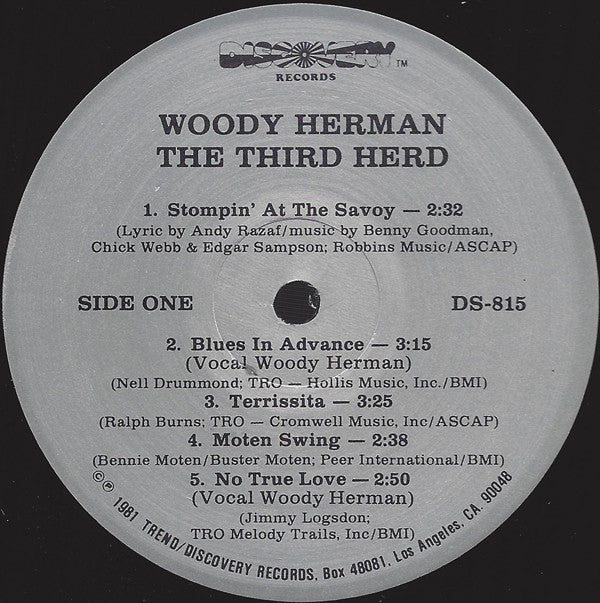 Woody Herman : The Third Herd (Vol. 1) (LP, Album)