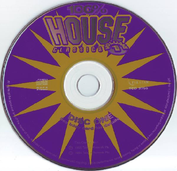 Various : 100% House Classics Volume 1 (2xCD, Comp)