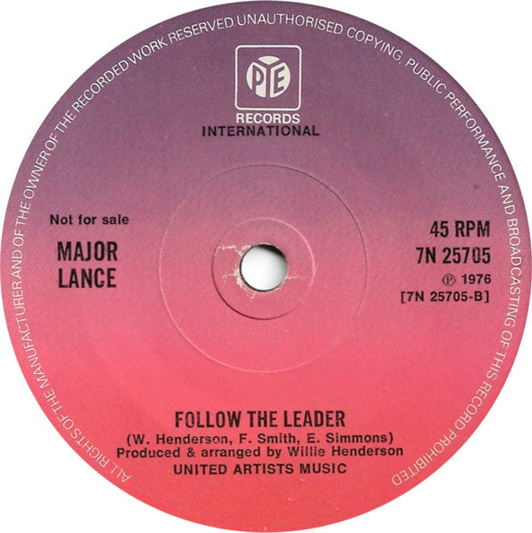 Major Lance : Nothing Can Stop Me (7", Promo)