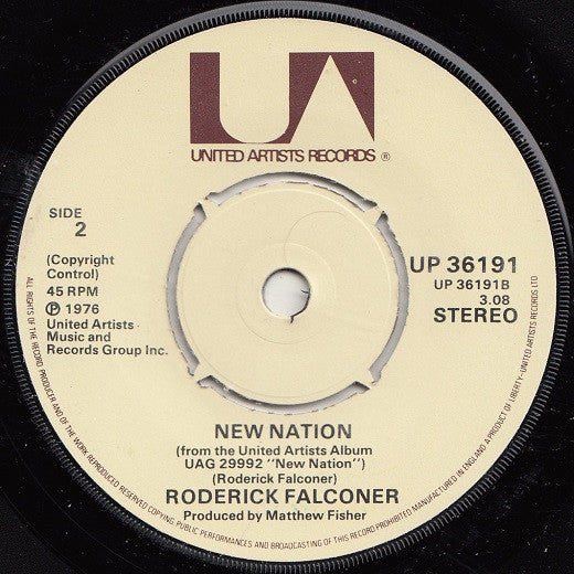 Roderick Falconer : Play It Again / New Nation (7")