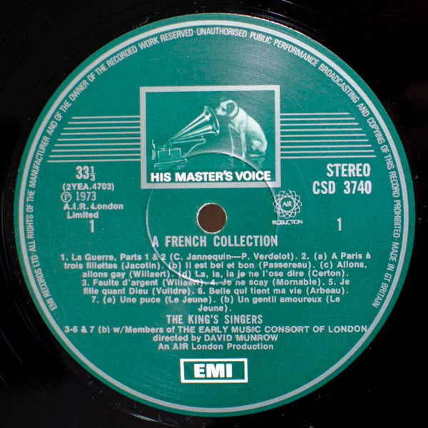 The King's Singers : A French Collection (LP, Album)