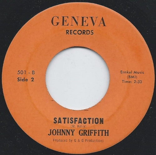 Johnny Griffith : Plane Of Illusion (Lies) (7")