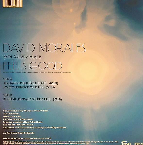 David Morales With Angela Hunte : Feels Good (12")
