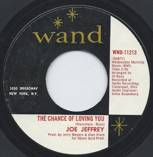 Joe Jeffrey : Hey Hey Woman / The Chance Of Loving You (7", Single)