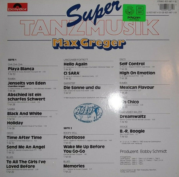 Max Greger : Super Tanzmusik  (LP)
