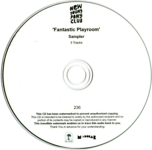 New Young Pony Club : Fantastic Playroom (Album Sampler) (CDr, Copy Prot., Promo, Smplr)