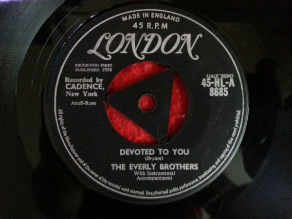Everly Brothers : Bird Dog / Devoted To You (7", Single)