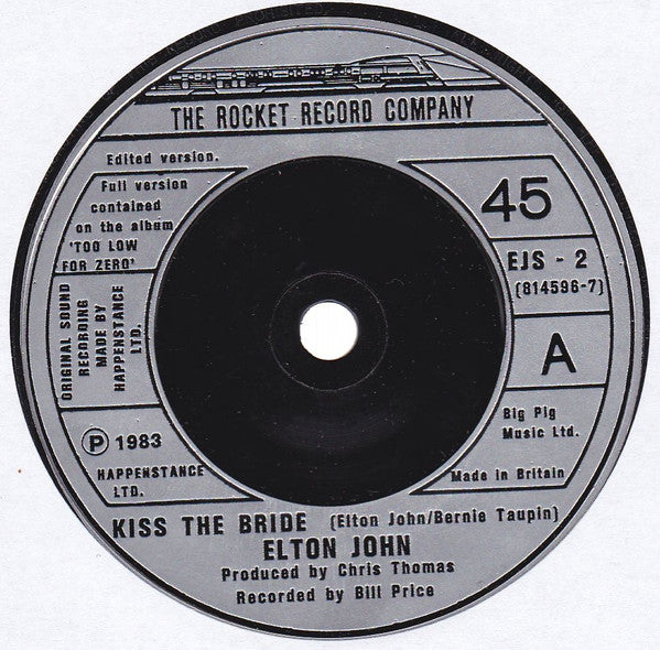 Elton John : Kiss The Bride (2x7", Ltd, Dou)