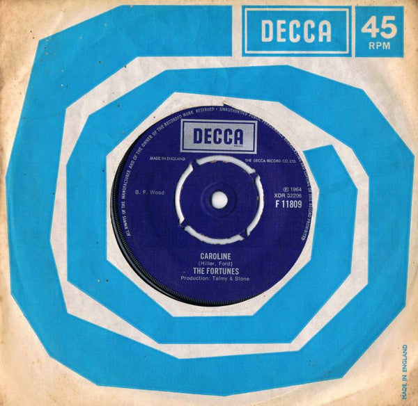 The Fortunes : Caroline (7", Single, M/Print, RE)