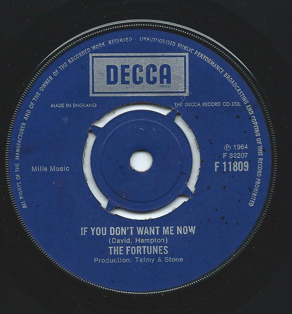 The Fortunes : Caroline (7", Single, M/Print, RE)