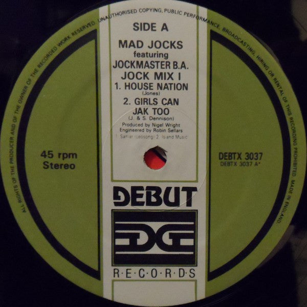 Mad Jocks Featuring Jockmaster B.A. : Jock Mix I (12")